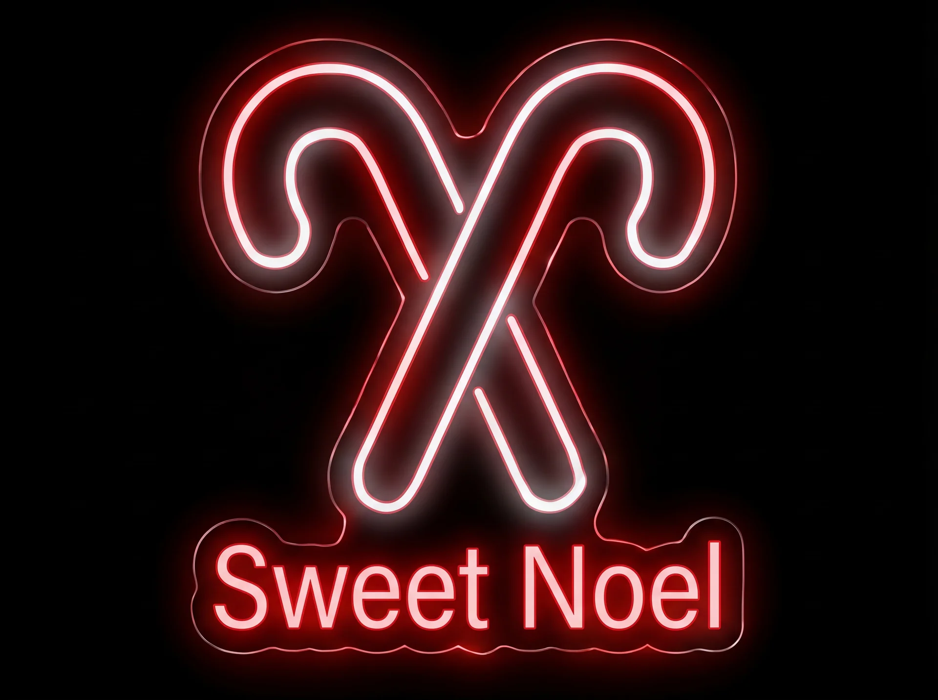 Candy Cane — custom LED neon sign