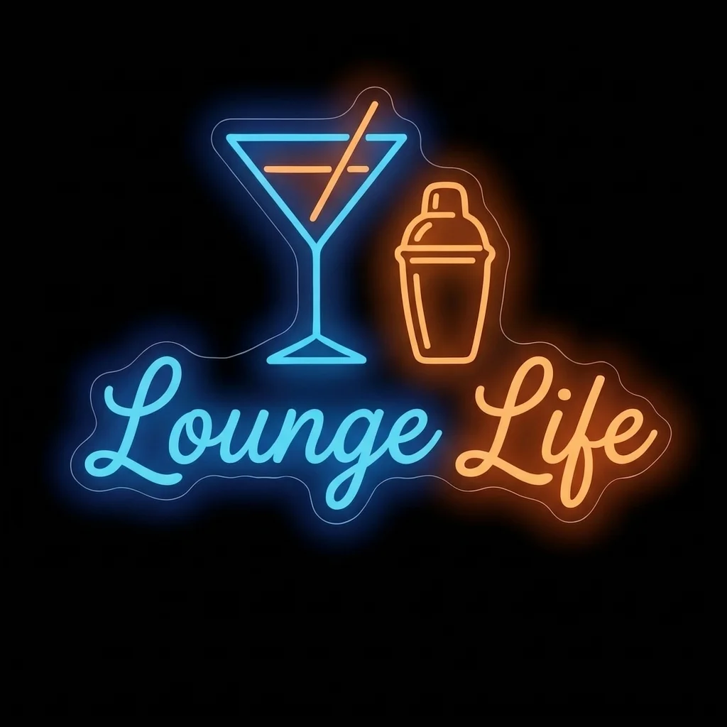 Lounge Life — custom LED neon sign