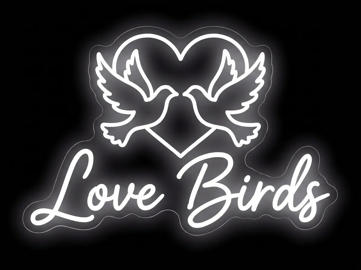 Love Birds — custom LED neon sign