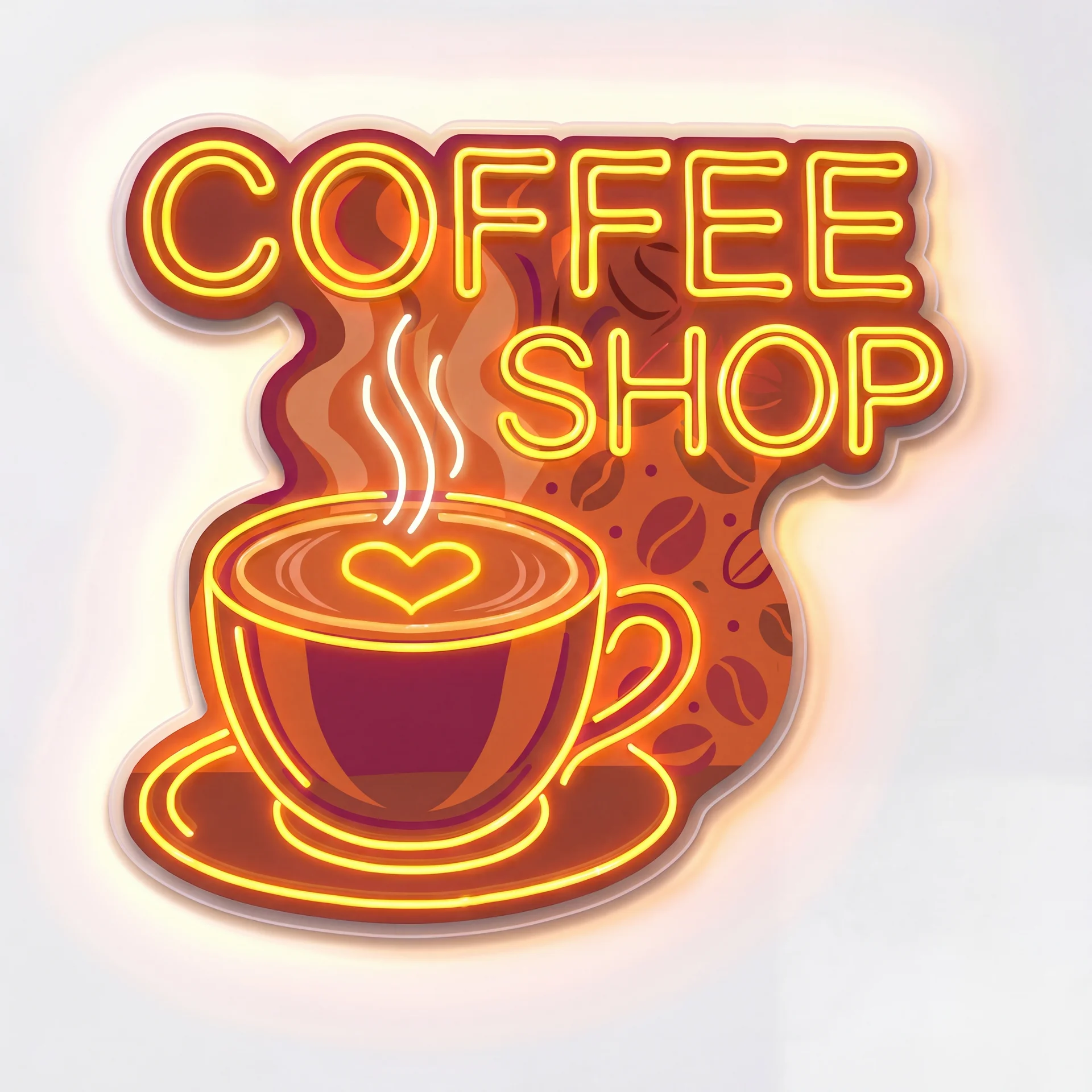 Coffee Shop — custom LED neon sign