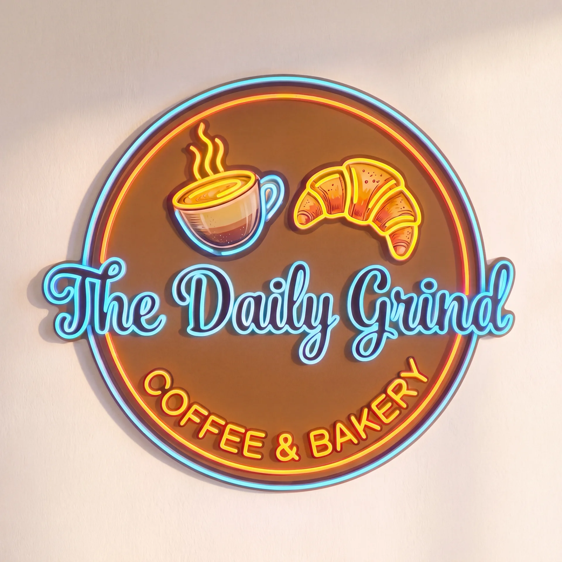 The Daily Grind — custom LED neon sign