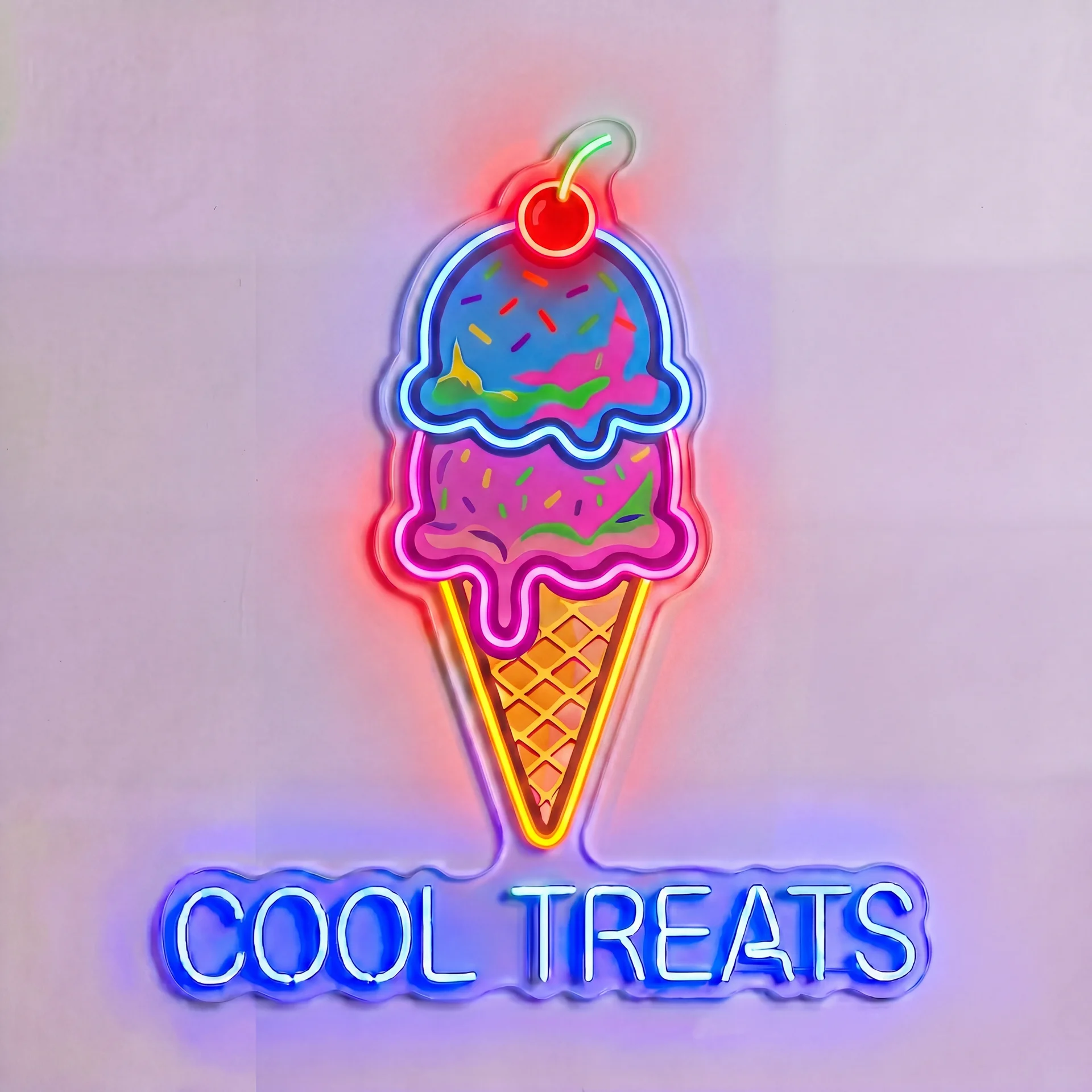 Cool Treats Ice Cream — custom LED neon sign