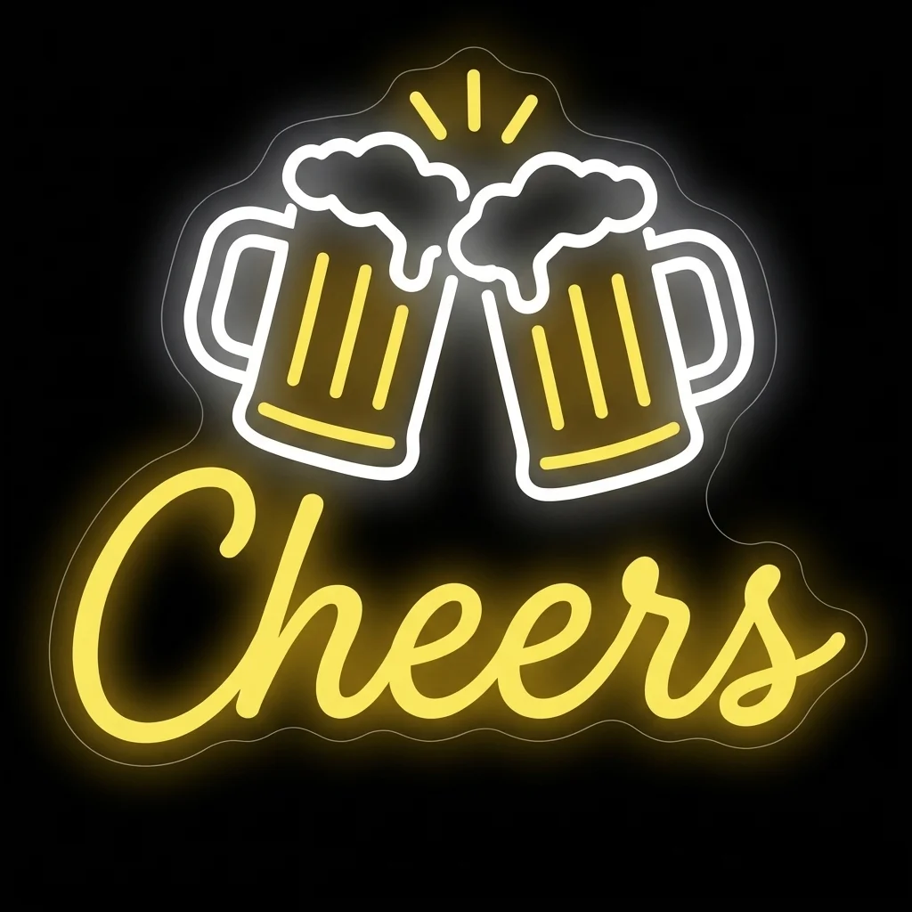 Cheers — custom LED neon sign