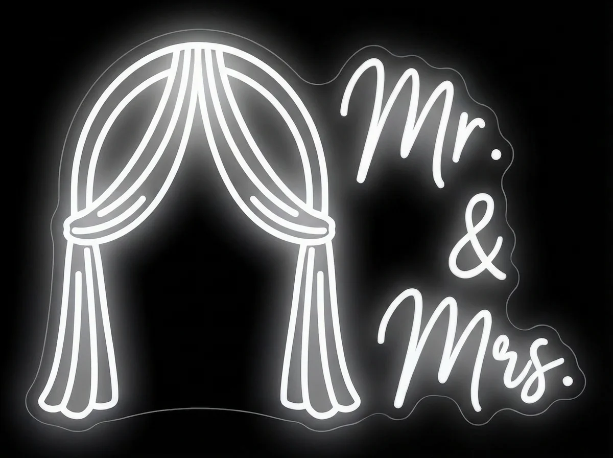 Mr. & Mrs. — custom LED neon sign