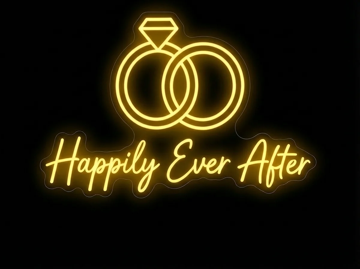 Happily Ever After — custom LED neon sign