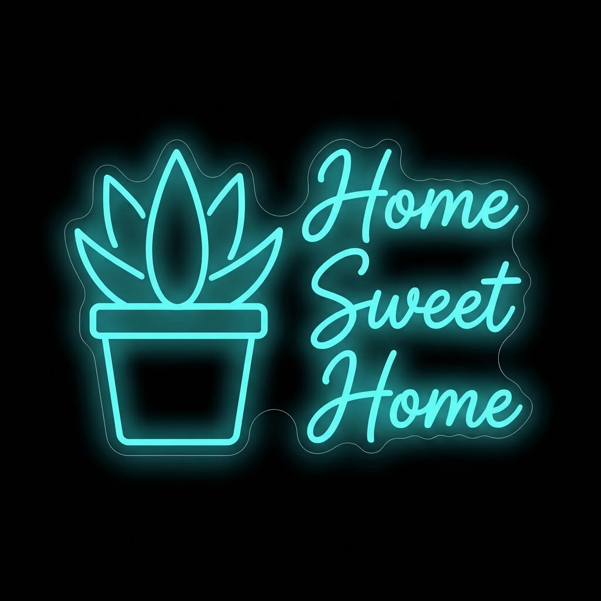 Home Sweet Home — custom LED neon sign