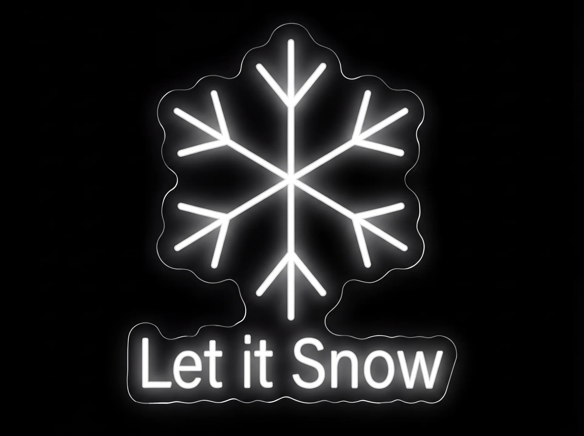 Snowflake — custom LED neon sign