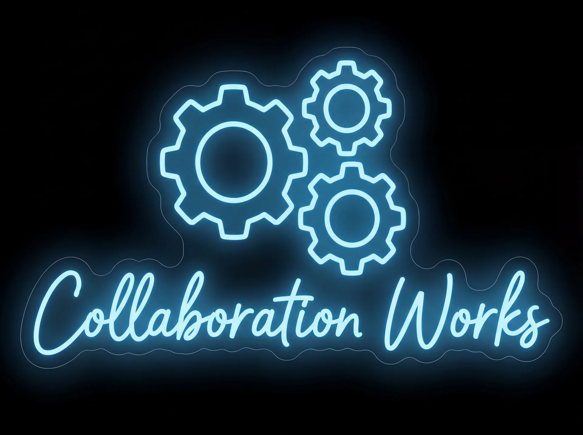 Collaboration Works — custom LED neon sign