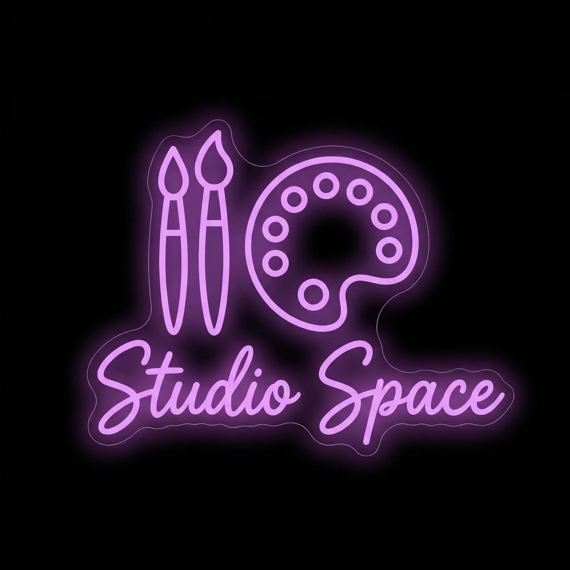 Studio Space — custom LED neon sign