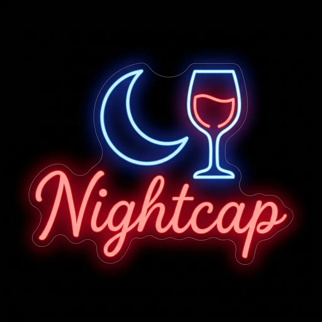 Nightcap — custom LED neon sign