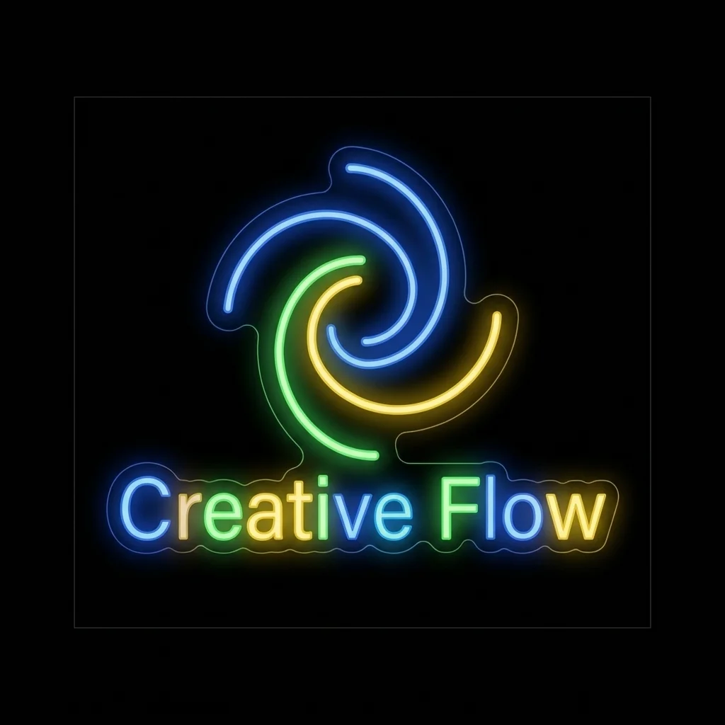 Creative Flow — custom LED neon sign