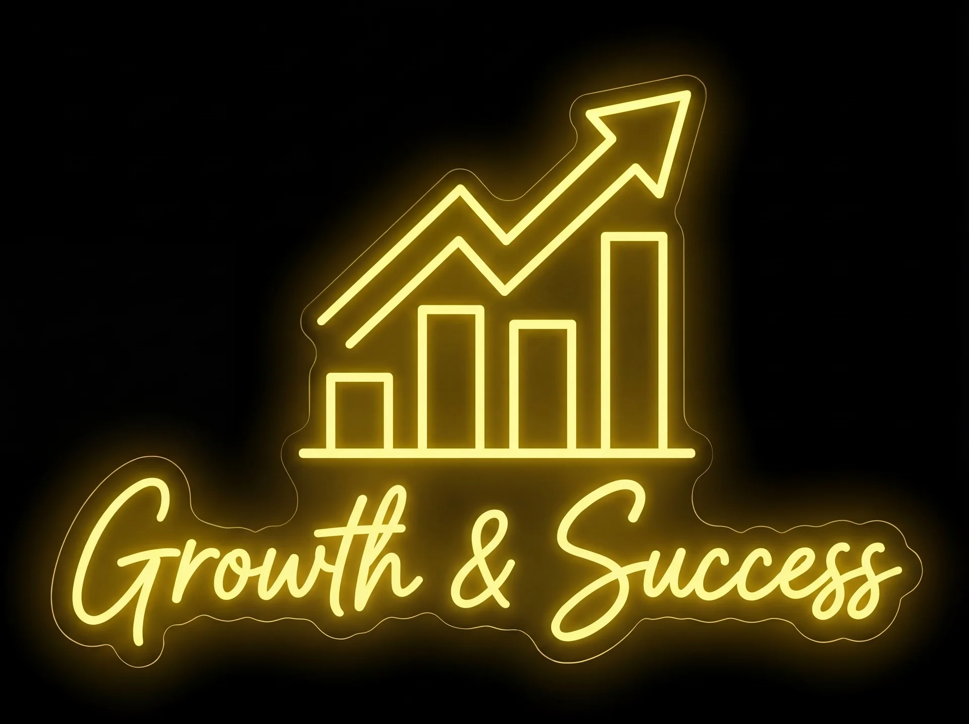 Growth & Success — custom LED neon sign
